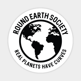 Round Earth Society Magnet